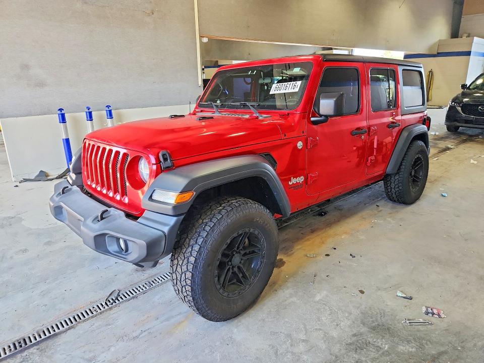 2019 Jeep Wrangler / VIN 1C4HJXDN3KW593206 — COPART salvage auction photo
