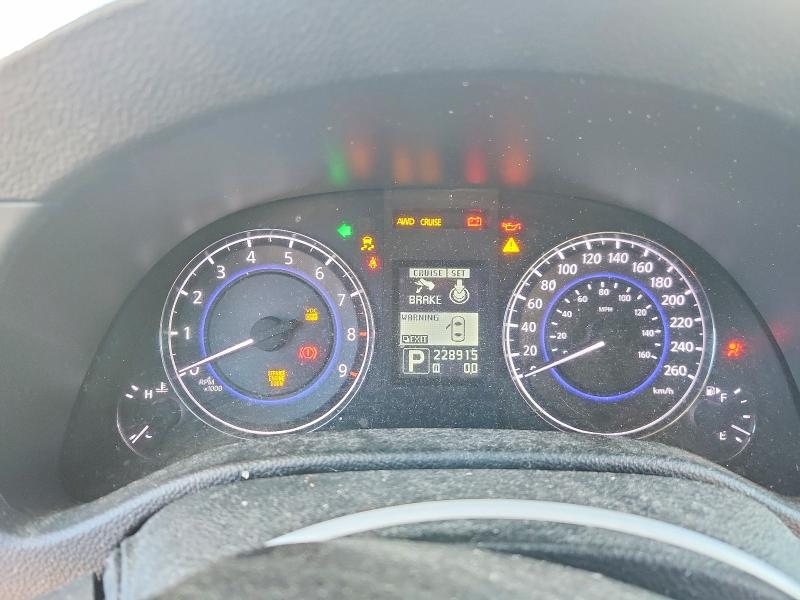 2010 Infiniti G37 VIN JN1CV6EL8AM152254 COPART salvage auction — WATER/FLOOD, AB - BOS - NONREPAIRABLE, sold $500 on 2026-08-27 (photo 9)