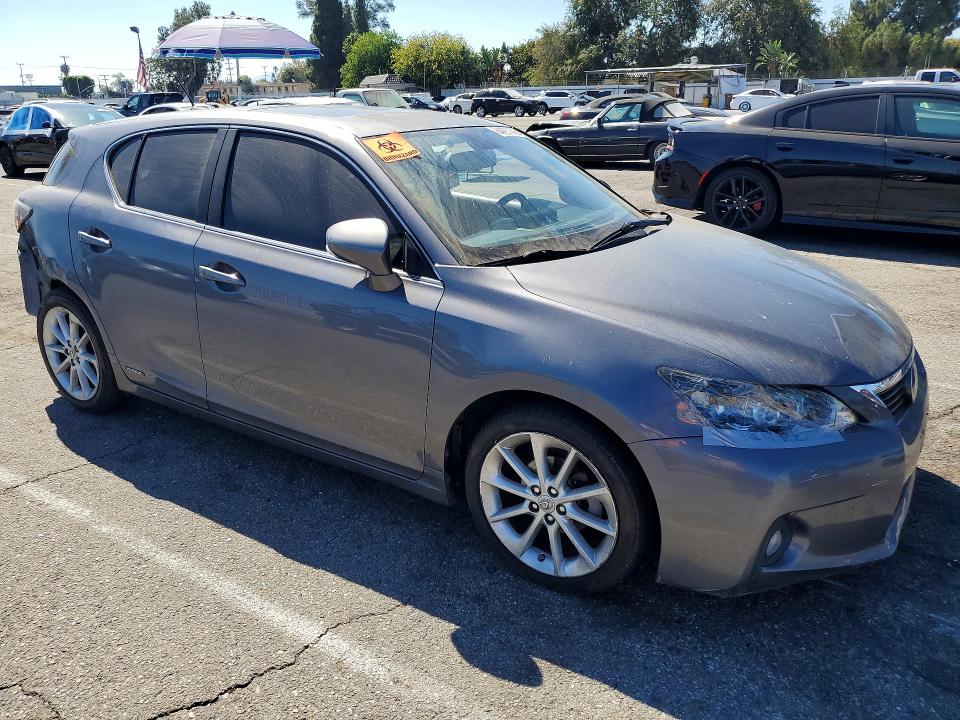 2012 Lexus Ct VIN JTHKD5BH2C2081295 COPART salvage auction — REAR END, Ca - Salvage Certificate, sold $1,750 on 2026-09-08 (photo 4)