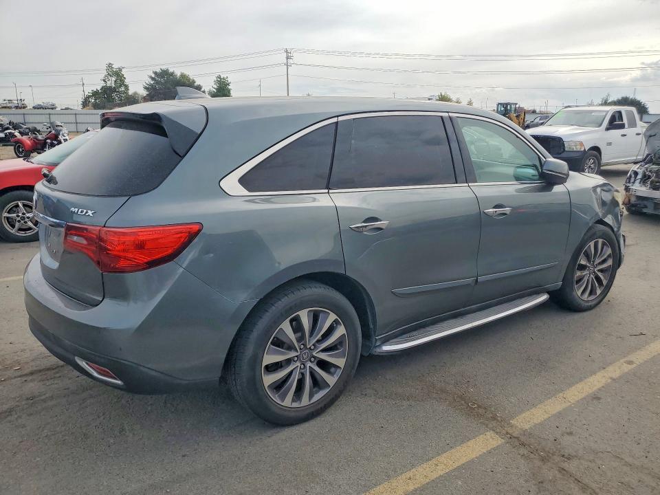 2015 Acura Mdx VIN 5FRYD3H66FB001244 COPART salvage auction — FRONT END, Id - Salvage Certificate Of Title, sold $2,000 on 2026-09-03 (photo 3)