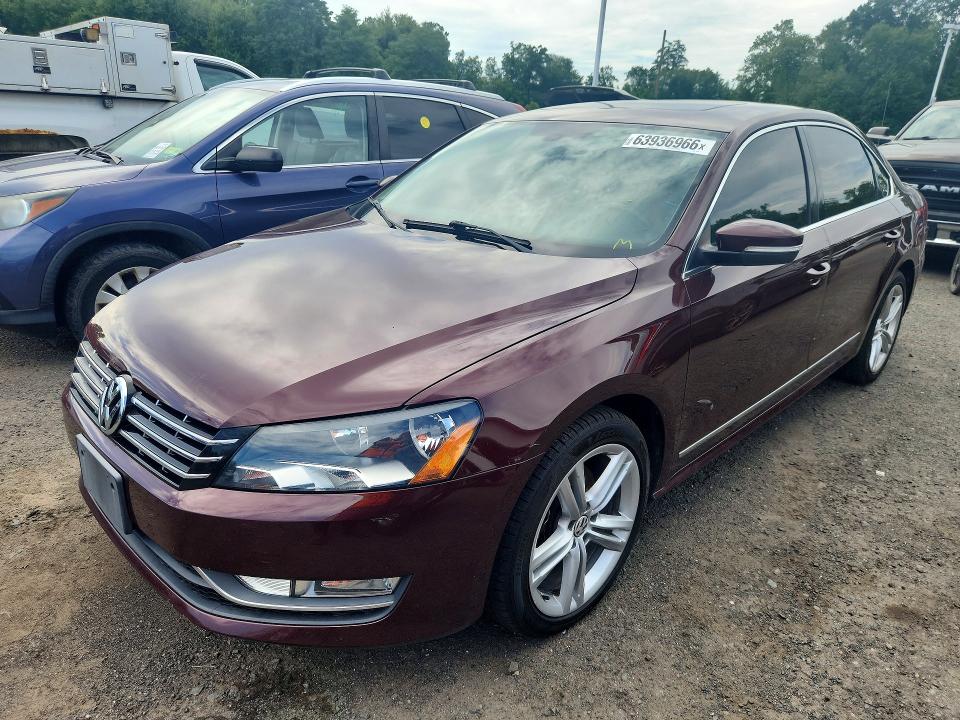 2013 Volkswagen Passat VIN 1VWCN7A33DC093307 COPART salvage auction — WATER/FLOOD, Ct - Certificate Of Title (P), sold $1,650 on 2026-08-13 (photo 1)