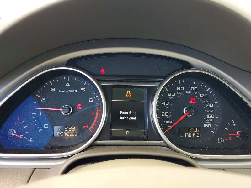 2014 Audi Q7 VIN WA1LGAFE8ED016524 COPART salvage auction — FRONT END, Ca - Salvage Certificate, sold $325 on 2026-09-02 (photo 9)