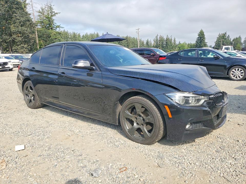 2018 BMW 3er VIN WBA8F1C50JAE97366 COPART salvage auction — FRONT END, WA - BILL OF SALE, sold $7,300 on 2026-08-21 (photo 4)