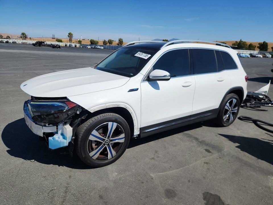 2023 Mercedes-benz Eqb VIN W1N9M0KB6PN012637 COPART salvage auction — FRONT END, Ca - Salvage Certificate, sold $11,400 on 2026-08-19 (photo 1)