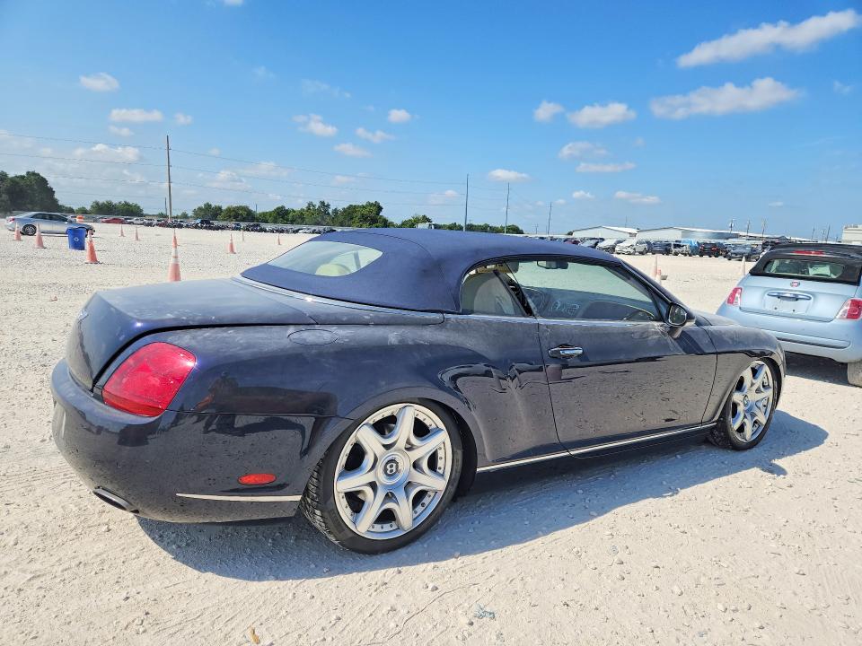 2008 Bentley Continental VIN SCBDR33W88C058265 COPART salvage auction — Burn Interior, Tx - Salvage Vehicle Title, sold $9,600 on 2026-08-27 (photo 3)