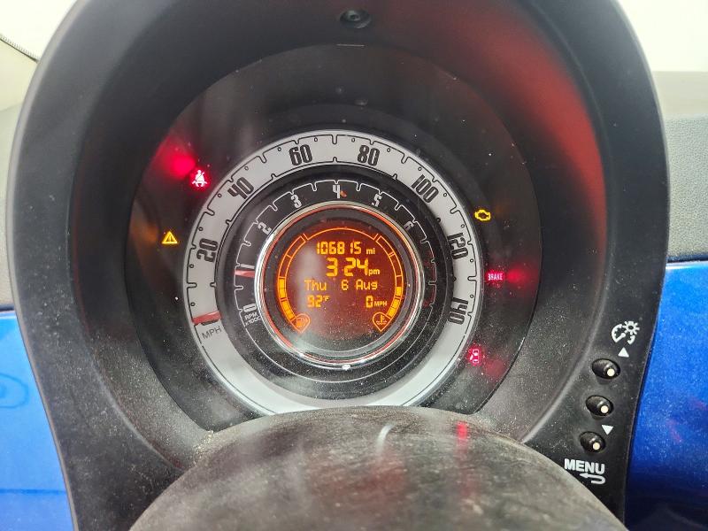 2016 Fiat 500 VIN 3C3CFFAR7GT184432 COPART salvage auction — MINOR DENT/SCRATCHES, Ca - Dis/Dlr/Exp Only Clean Title, sold $750 on 2026-08-14 (photo 9)
