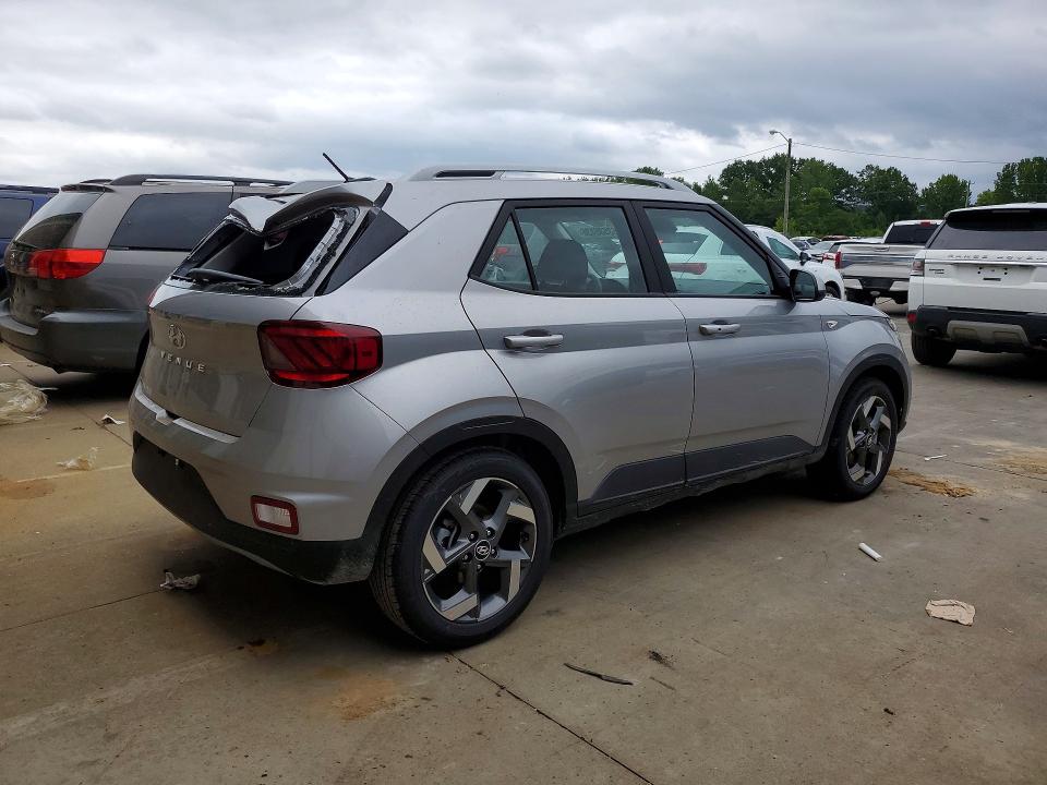 2026 Hyundai Venue VIN KMHRC8A3XTU479672 COPART salvage auction — REAR END, Fl - Cert Of Title Slvg Rebuildable (P), sold $10,400 on 2026-08-24 (photo 3)
