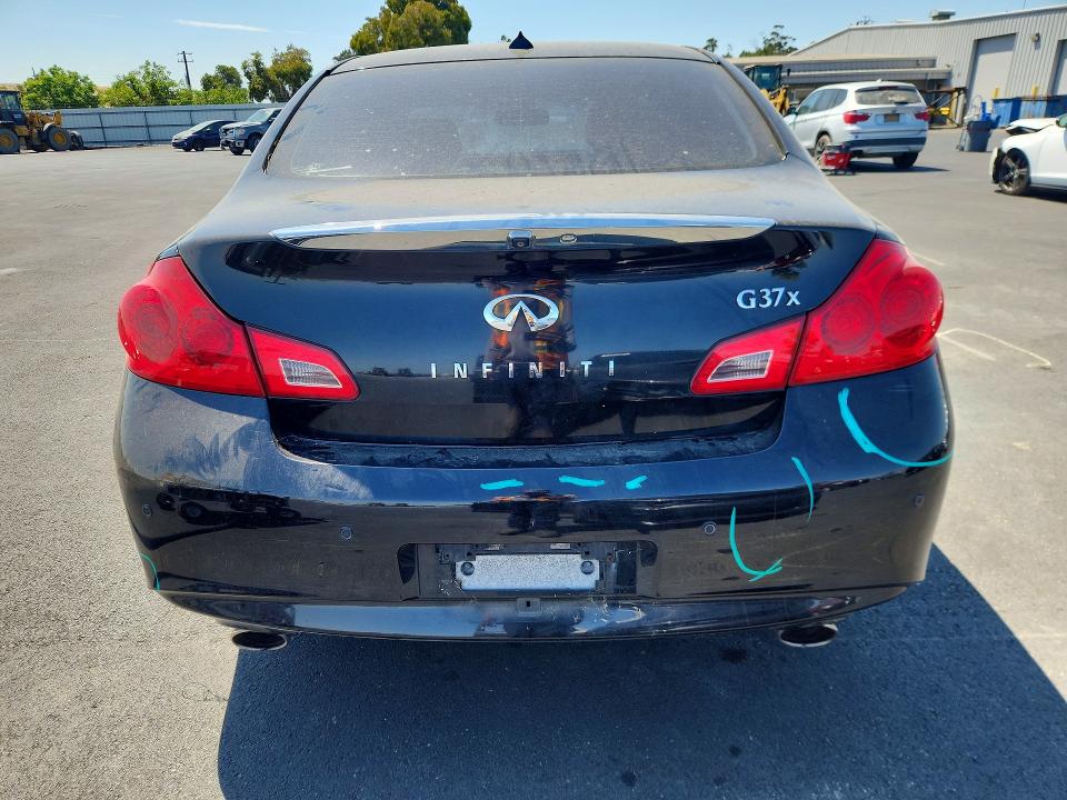 2010 Infiniti G37 VIN JN1CV6AR7AM451843 COPART salvage auction — VANDALISM, CA - SALVAGE CERTIFICATE, sold $2,650 on 2026-08-26 (photo 6)