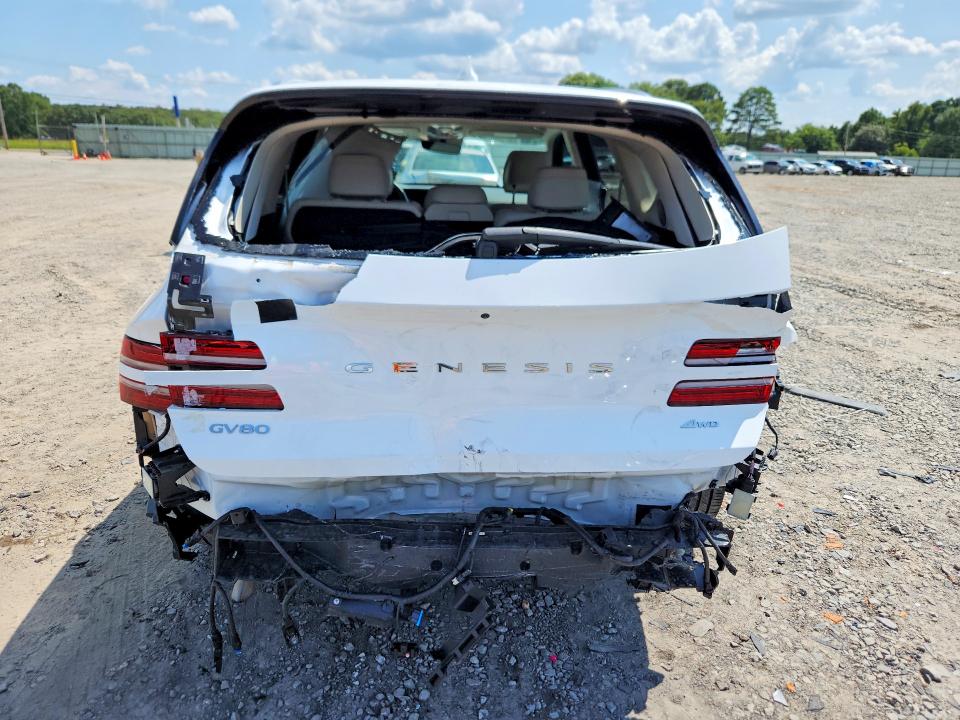 2025 Genesis Gv80 VIN KMUHCESB1SU266674 COPART salvage auction — REAR END, AR - CERT OF TITLE-SALVAGE, sold $24,000 on 2026-09-30 (photo 6)