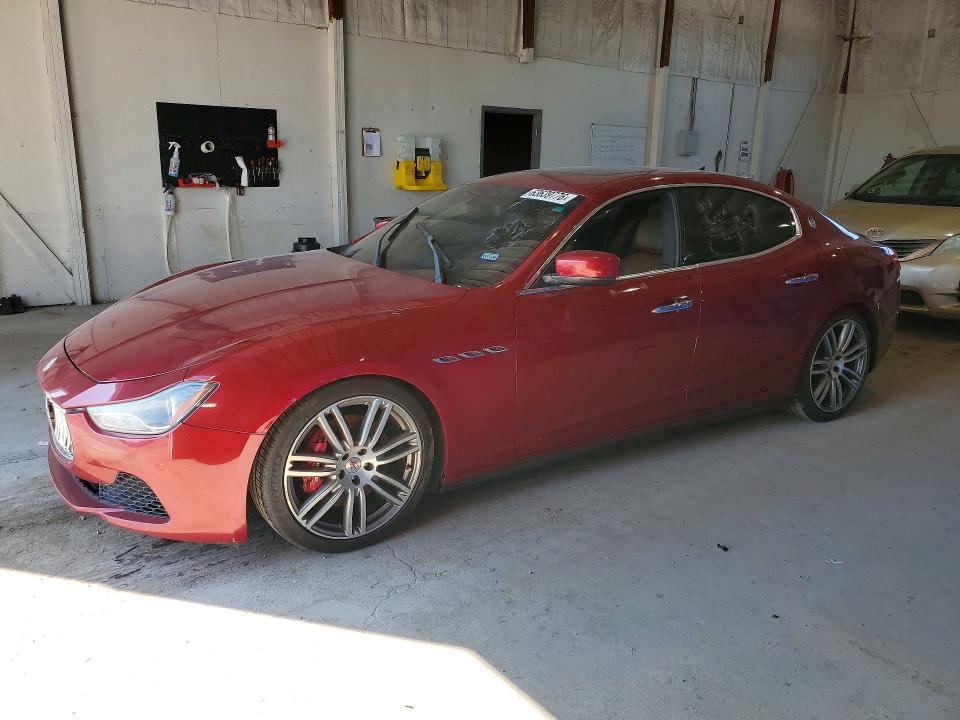 2015 Maserati Ghibli VIN ZAM57RTA0F1146200 COPART salvage auction — NORMAL WEAR, Tx - Certificate Of Title, sold $3,450 on 2026-08-17 (photo 1)