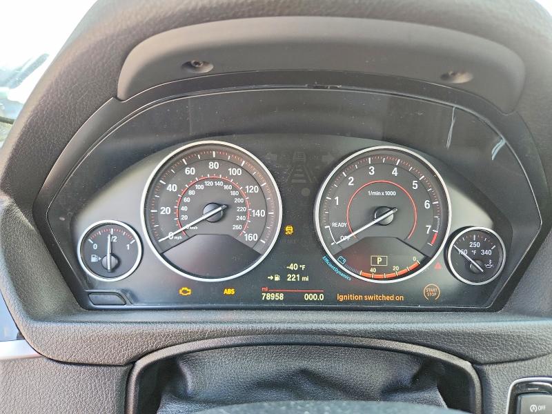 2016 BMW 3er VIN WBA8E3G59GNT77881 COPART salvage auction — FRONT END, Oh - Certificate Of Title, sold $3,450 on 2026-08-14 (photo 9)