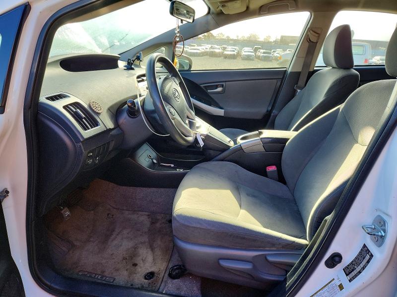 2012 Toyota Prius VIN JTDKN3DUXC1544965 COPART salvage auction — FRONT END, CA - SALVAGE CERTIFICATE, sold $2,800 on 2026-08-20 (photo 7)