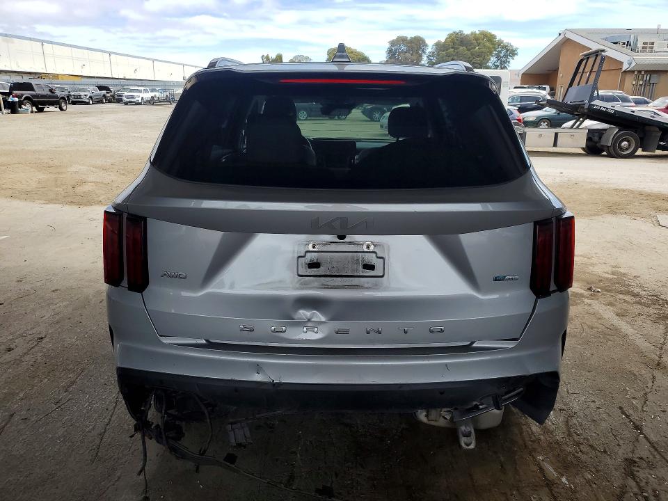 2022 Kia Sorento VIN KNDRMDLH7N5109120 COPART salvage auction — REAR END, Ca - Salvage Certificate, sold $17,900 on 2026-08-27 (photo 6)