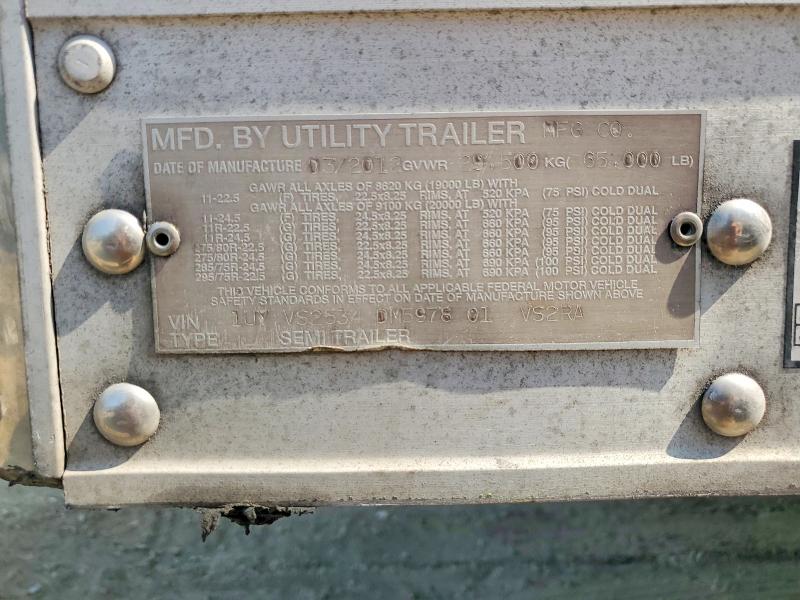 2013 Utility trailer VIN 1UYVS2534DM597801 COPART salvage auction — MECHANICAL, FL - CERT OF TITLE SLVG REBUILDABLE, sold $3,100 on 2026-09-10 (photo 8)