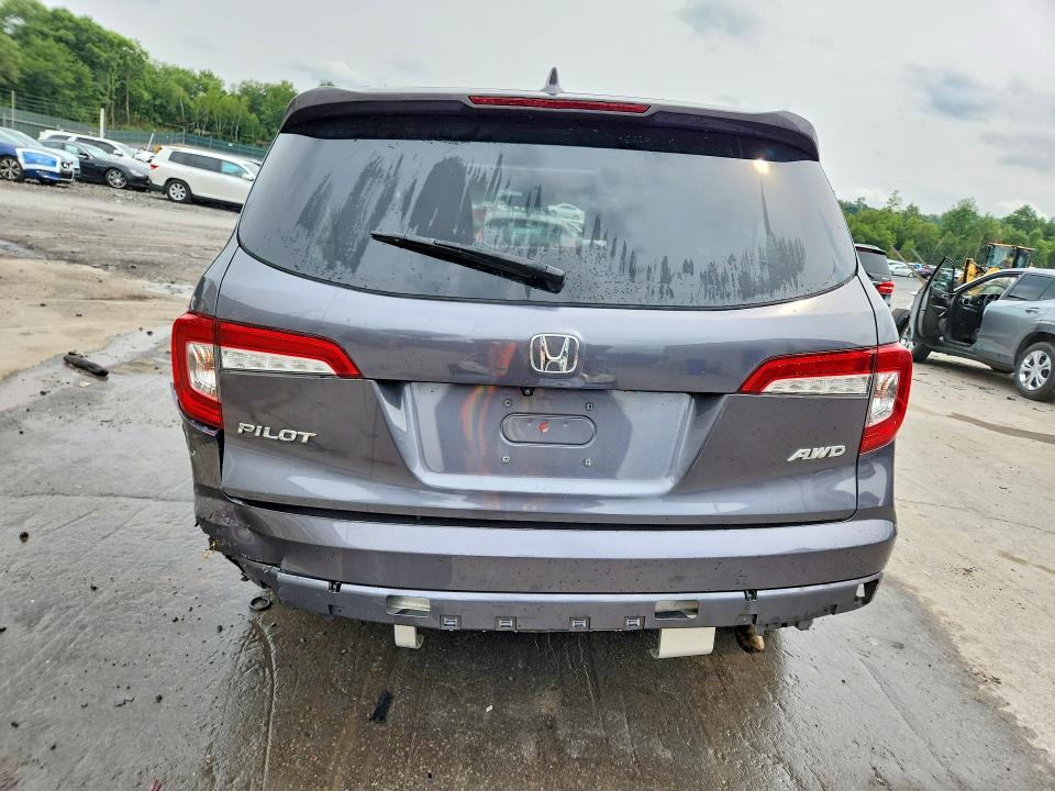 2019 Honda Pilot VIN 5FNYF6H5XKB076592 COPART salvage auction — FRONT END, Pa - Certificate Of Salvage, sold $1,600 on 2026-09-09 (photo 6)
