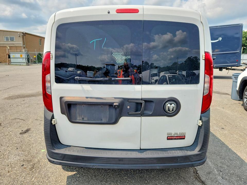 2017 Ram Promaster city VIN ZFBERFAB1H6E30438 COPART salvage auction — FRONT END, AZ - CERT OF TITLE - SALVAGE, sold $1,100 on 2026-08-29 (photo 6)