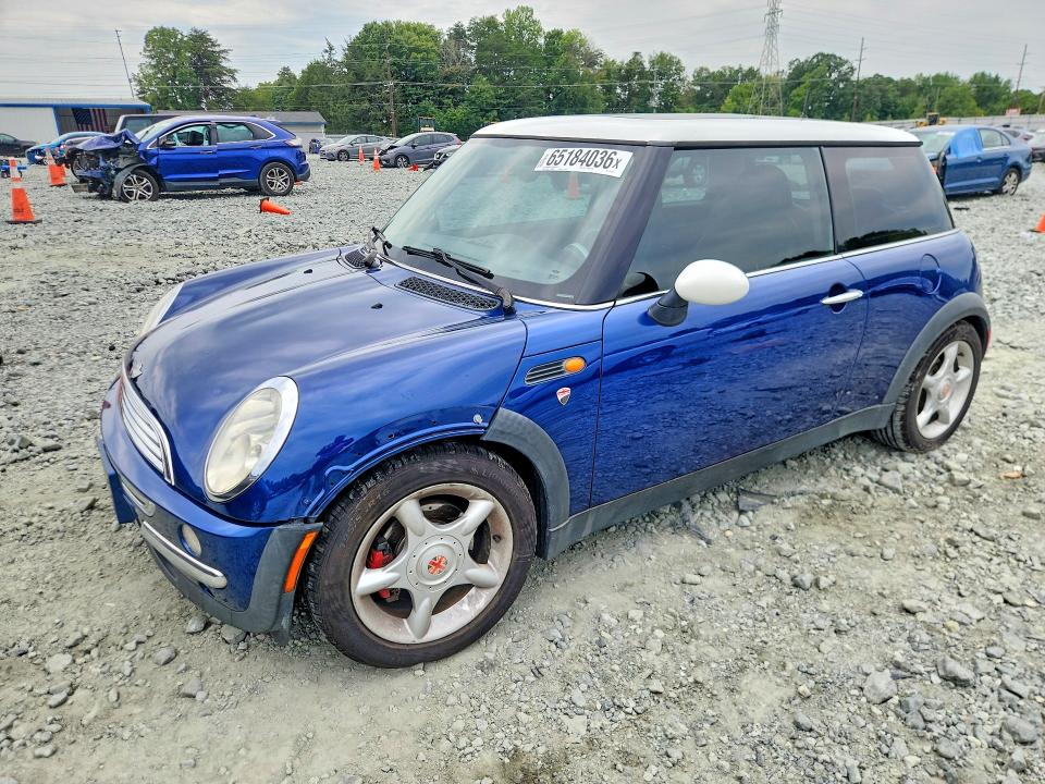 2003 Mini Cooper VIN WMWRC33483TC41063 COPART salvage auction — FRONT END, NC - DEALER ONLY CLEAN TITLE, sold $150 on 2026-08-19 (photo 1)
