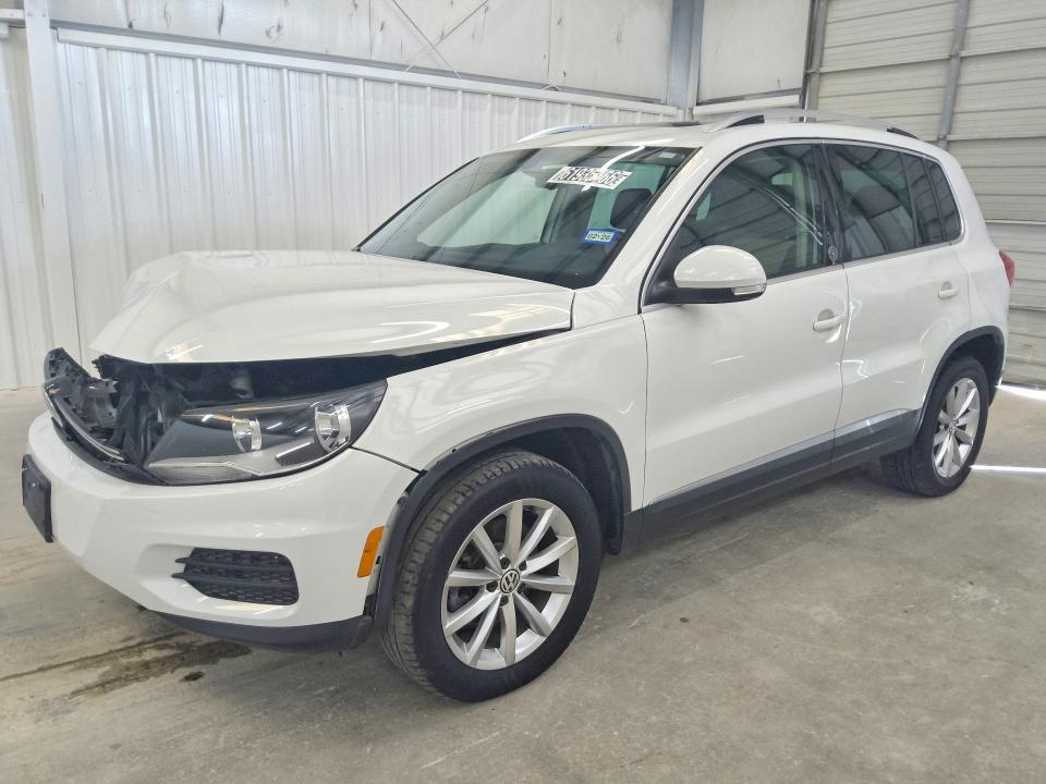 2017 Volkswagen Tiguan VIN WVGRV7AX2HW508312 COPART salvage auction — FRONT END, TX - CERTIFICATE OF TITLE, sold $775 on 2026-08-11 (photo 1)
