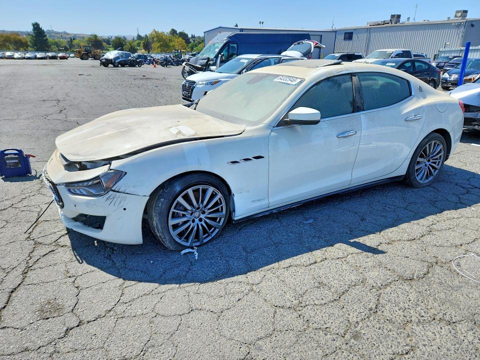2018 Maserati Ghibli VIN ZAM57YSA8J1300480 COPART salvage auction — FRONT END, CA - DIS/DLR/EXP ONLY CLEAN TITLE, sold $20 on 2026-08-14 (photo 1)