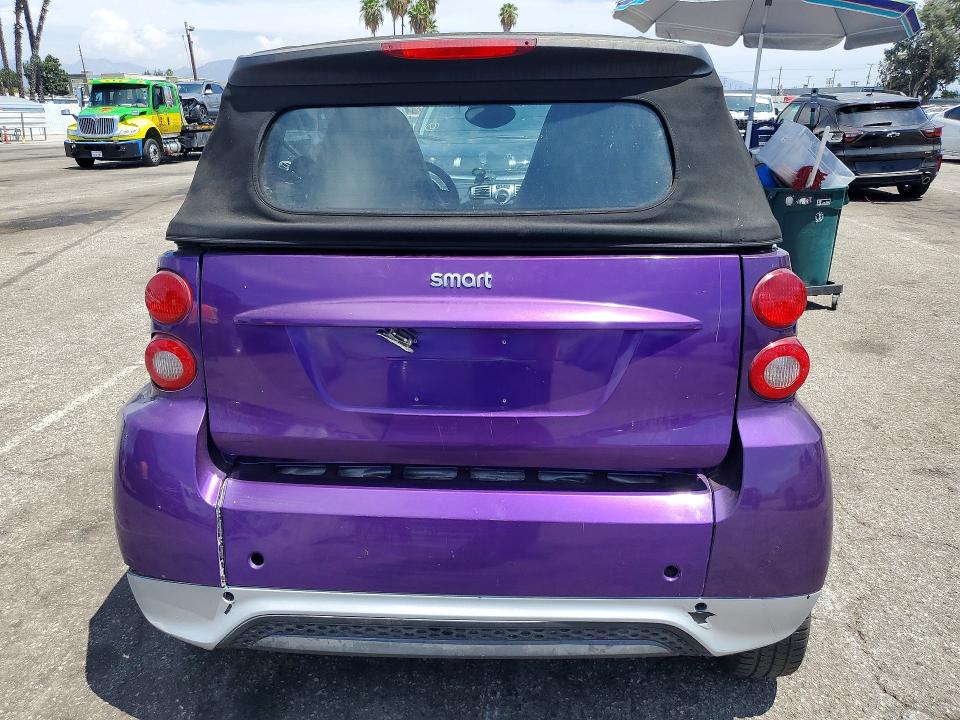2013 Smart Fortwo VIN WMEEK3BA4DK596121 COPART salvage auction — REAR END, CA - SALVAGE CERTIFICATE, sold $900 on 2026-08-21 (photo 6)