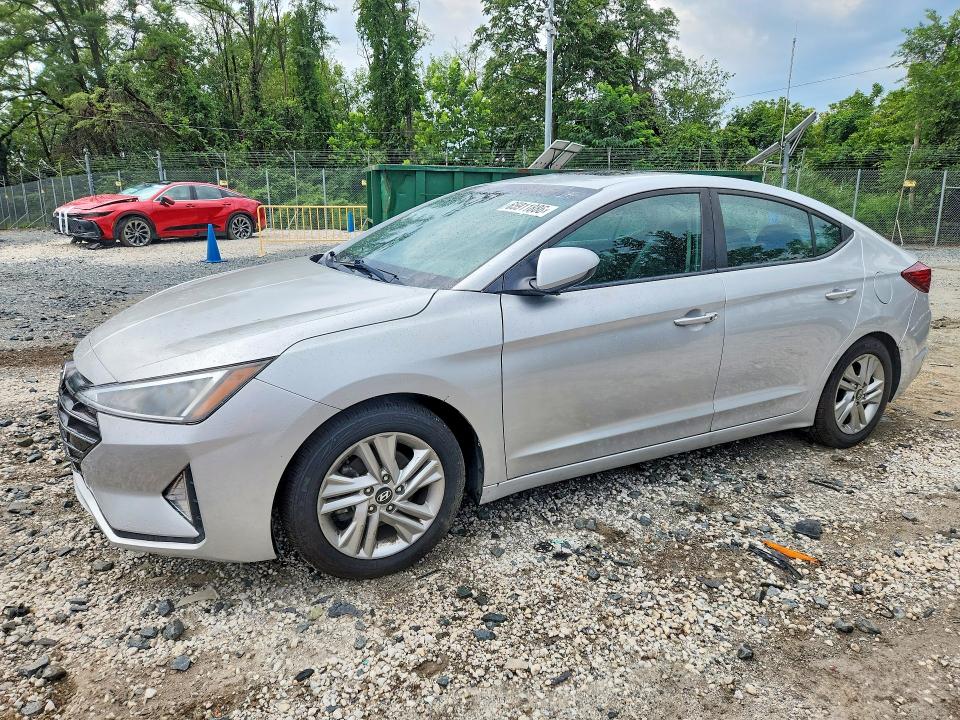 2019 Hyundai Elantra VIN KMHD84LF0KU767405 COPART salvage auction — FRONT END, In - Certificate Of Title (P), sold $3,350 on 2026-08-27 (photo 1)