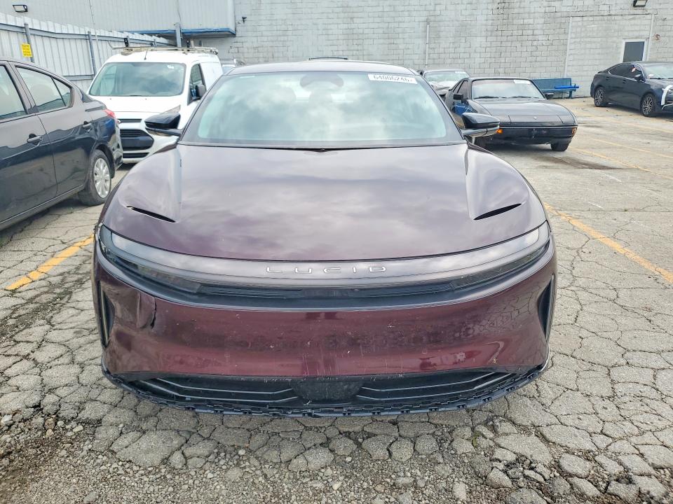 2025 Lucid Air VIN 50EA1TEA7SA002518 COPART salvage auction — FRONT END, Nd - Salvage Previously Branded, sold $28,750 on 2026-08-19 (photo 5)