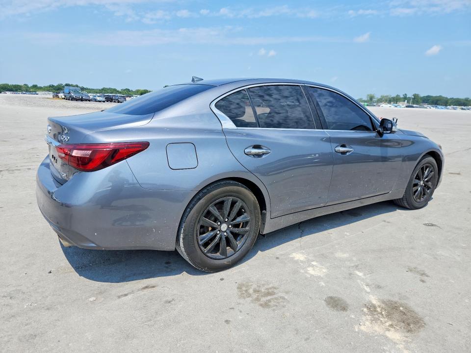 2019 Infiniti Q50 VIN JN1CV7AR8KM350074 COPART salvage auction — MINOR DENT/SCRATCHES, Tn - Cert Of Title-Rebuilt Vehicle, sold $4,150 on 2026-08-26 (photo 3)