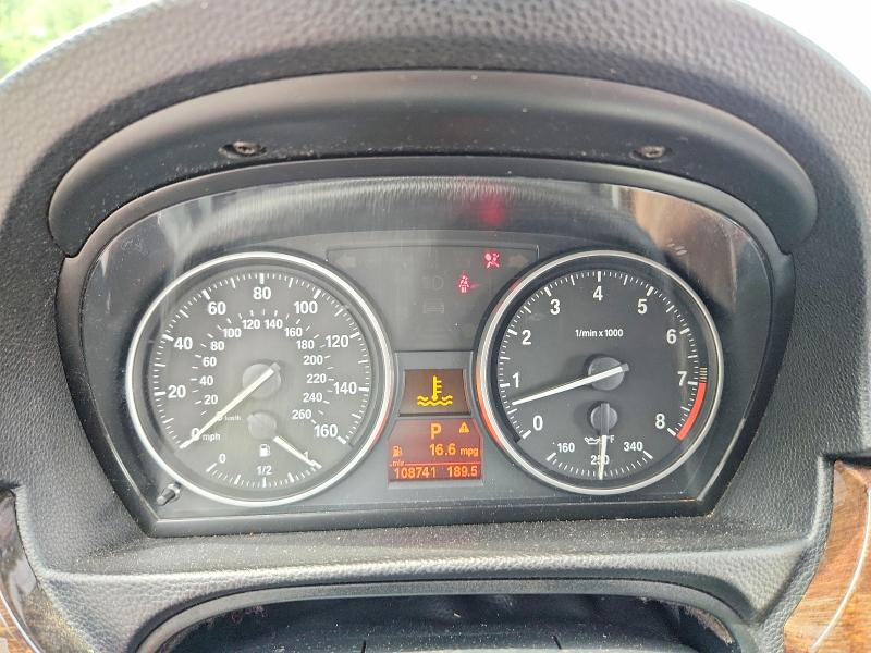 2013 BMW 3er VIN WBADW7C52DE731552 COPART salvage auction — FRONT END, Ny - Mv-907A Salvage Certificate, sold $475 on 2026-08-13 (photo 9)