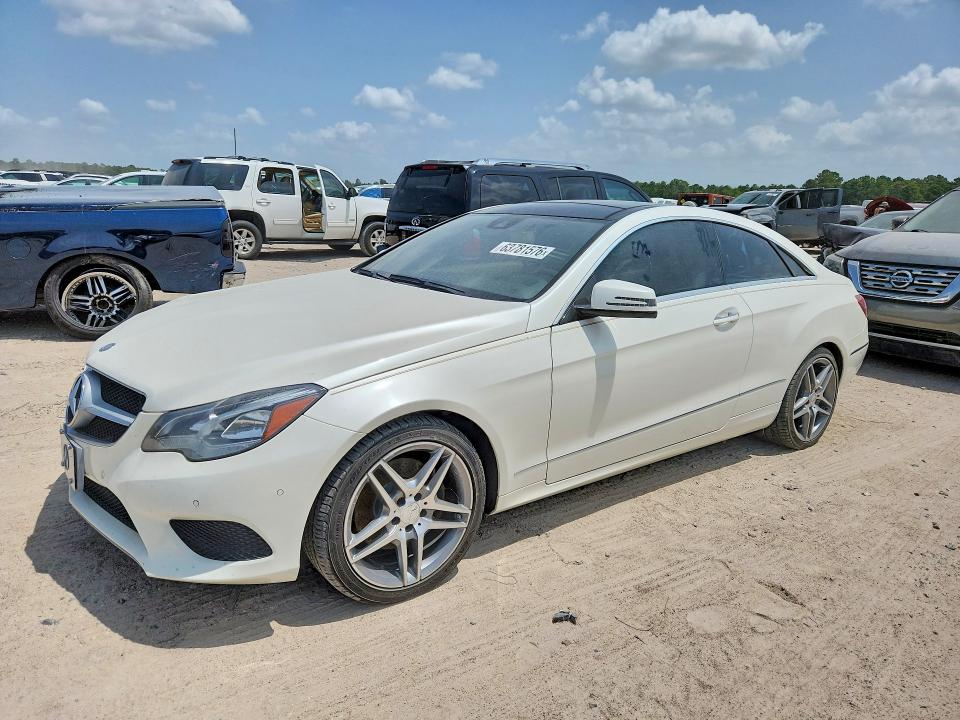2014 Mercedes-benz E-klasse VIN WDDKJ5KB1EF230352 COPART salvage auction — FRONT END, TX - CERTIFICATE OF TITLE (P), sold $1,450 on 2026-08-18 (photo 1)