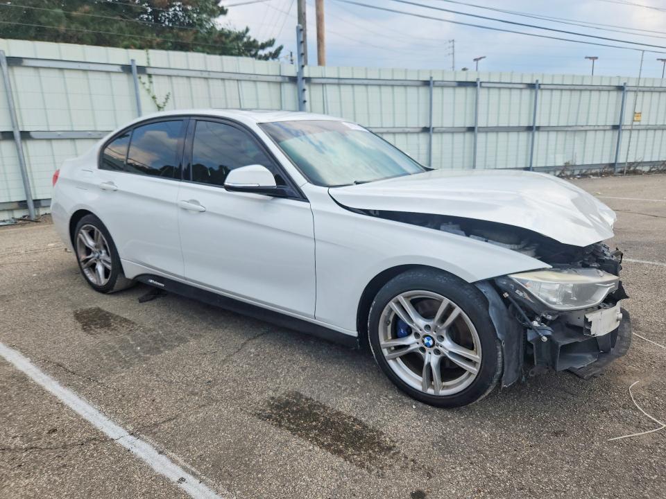 2014 BMW 3er VIN WBA3B9G53ENR92638 COPART salvage auction — FRONT END, Oh - Cert Of Title-Salvage, sold $1,550 on 2026-08-19 (photo 4)