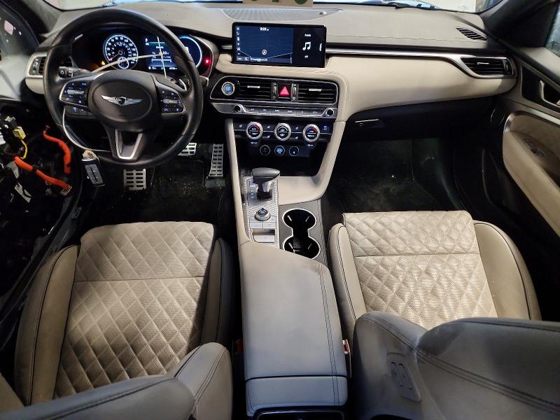 2023 Genesis G70 VIN KMTG54TE5PU109377 COPART salvage auction — SIDE, Salvage Title, sold $15,200 on 2026-08-28 (photo 8)