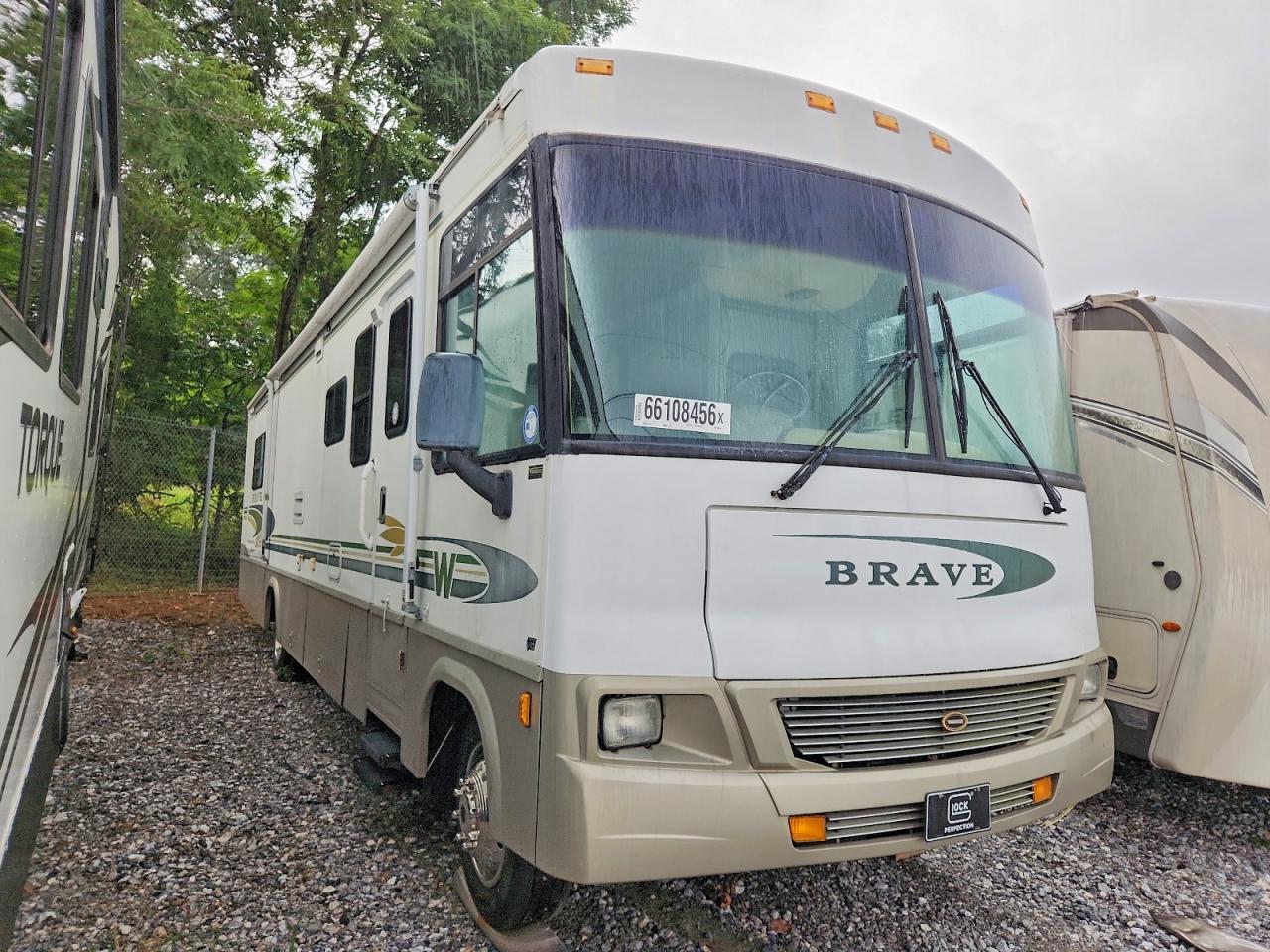 2002 Winnebago Brave VIN 1FCNF53S820A06050 COPART salvage auction — Water/Flood, PA - CERT OF SALVAGE-W=FLOOD VEH, sold $6,600 on 2026-09-18 (photo 1)
