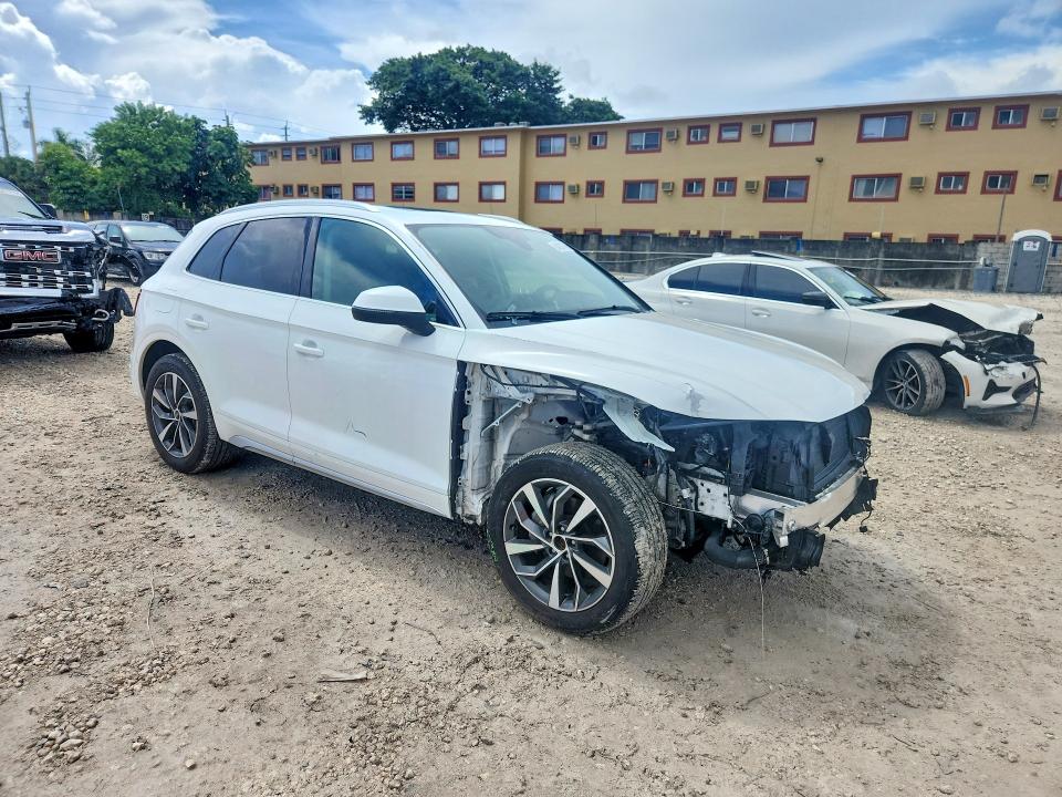 2021 Audi Q5 VIN WA1BAAFY5M2041074 COPART salvage auction — FRONT END, Fl - Certificate Of Destruction, sold $11,800 on 2026-08-25 (photo 4)