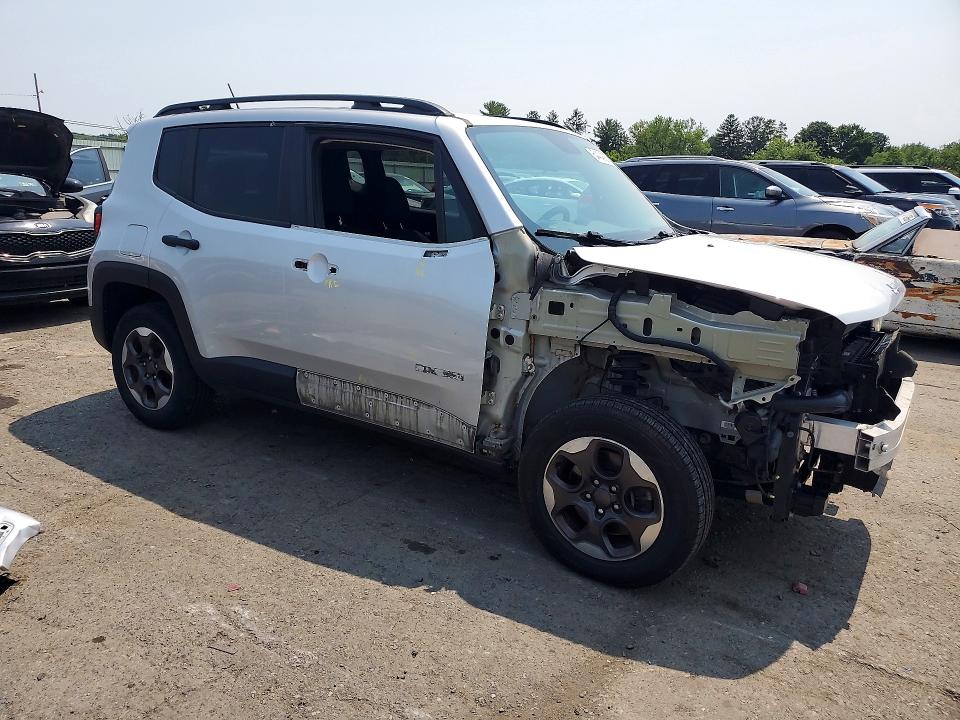 2017 Jeep Renegade VIN ZACCJBAB4HPF96936 COPART salvage auction — FRONT END, Pa - Certificate Of Salvage, sold $2,150 on 2026-08-18 (photo 4)