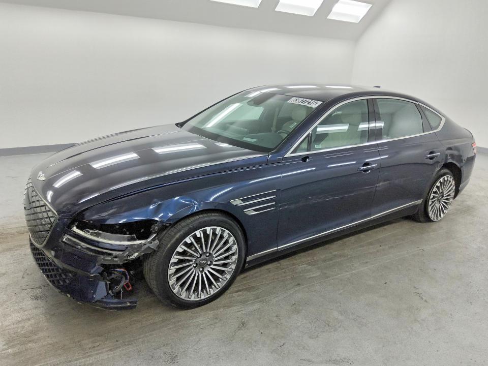 2023 Genesis G80 VIN KMTGE4S13PU005212 COPART salvage auction — FRONT END, Fl - Cert Of Title Slvg Rebuildable, sold $12,200 on 2026-09-28 (photo 1)