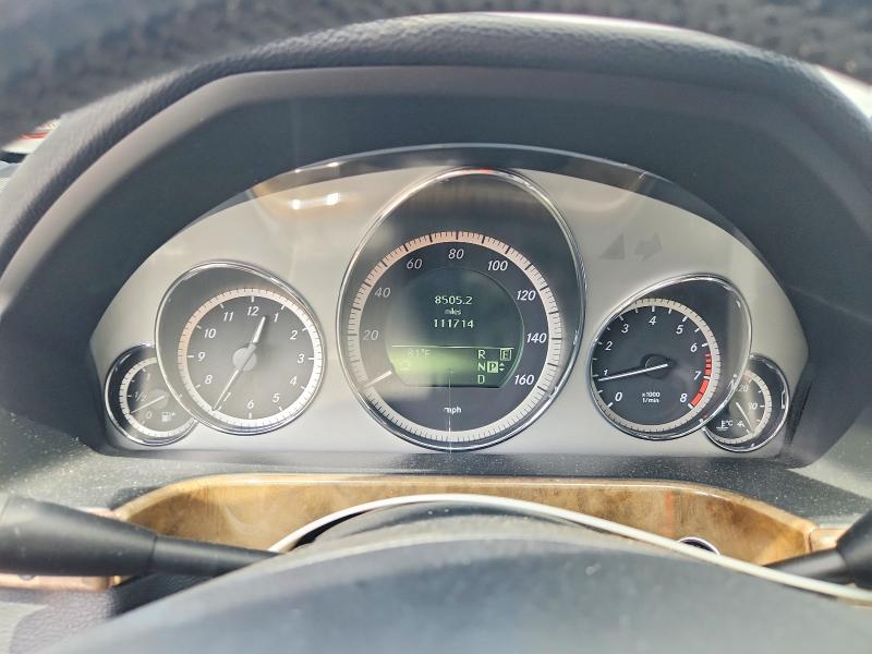 2011 Mercedes-benz E-class VIN WDDHF8HB7BA434313 COPART salvage auction — FRONT END, NJ - CERT OF TITLE-SALVAGE (P), sold $1,350 on 2026-08-12 (photo 9)