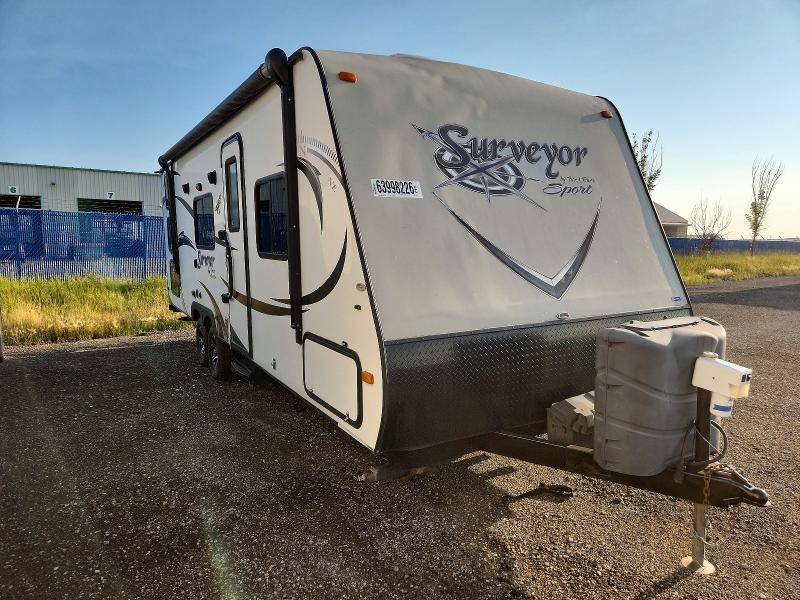 2014 Forest river Surveyor VIN 4X4TSVB29EL024137 COPART salvage auction — BURN, ON - PERMIT NO BRAND - UNFIT, sold $550 on 2026-09-15 (photo 1)