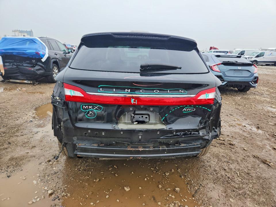 2016 Lincoln MKX VIN 2LMTJ8KR0GBL77408 COPART salvage auction — REAR END, IL - SALVAGE CERTIFICATE, sold $0 on 2026-09-17 (photo 6)