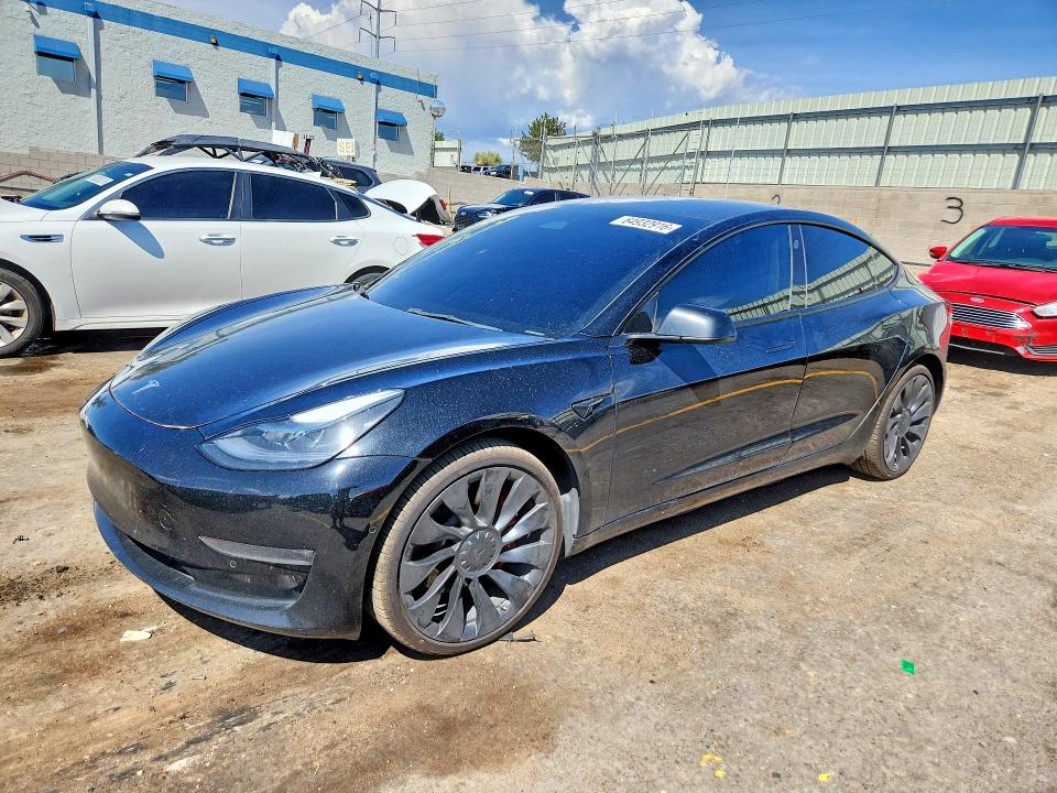 2022 Tesla Model 3 VIN 5YJ3E1EC8NF135789 — COPART salvage auction photo