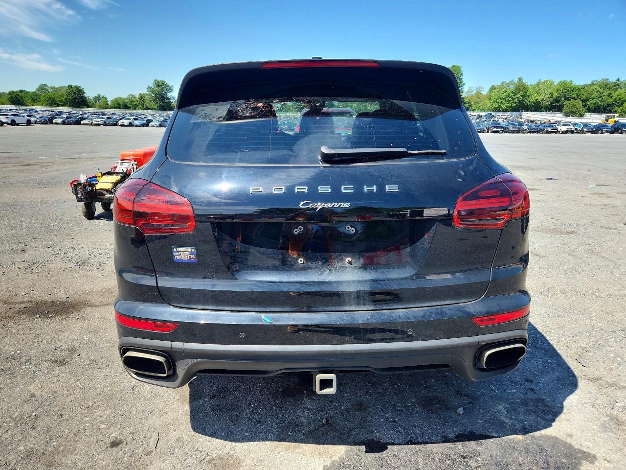 2018 Porsche Cayenne VIN WP1AA2A21JKA06701 COPART salvage auction — Front End, VA - CERTIFICATE OF TITLE, sold $3,650 on 2026-09-11 (photo 6)