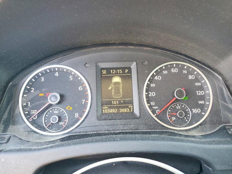 2012 Volkswagen Tiguan VIN WVGBV7AX4CW518544 COPART salvage auction — MECHANICAL, CA - CERTIFICATE OF TITLE, sold $650 on 2026-08-13 (photo 9)