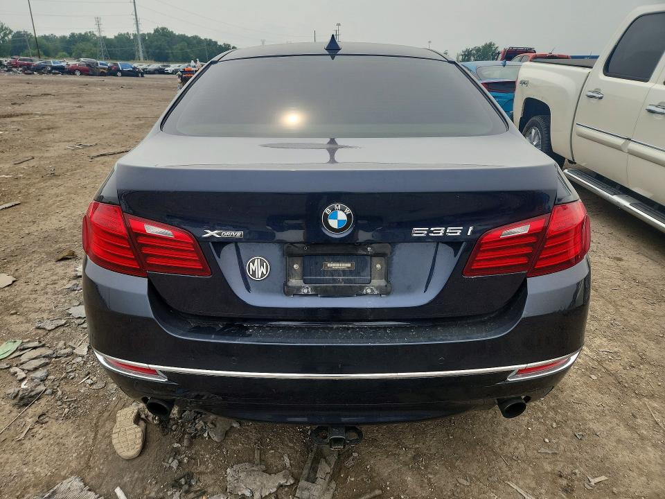 2014 BMW 5er VIN WBA5B3C5XED293167 COPART salvage auction — FRONT END, Mi - Certificate Of Title, sold $3,650 on 2026-08-18 (photo 6)
