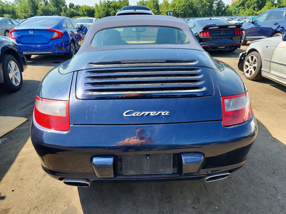 2008 Porsche 911 VIN WP0CA29968S765382 COPART salvage auction — FRONT END, CT - CERTIFICATE OF TITLE, sold $15,100 on 2026-08-07 (photo 6)