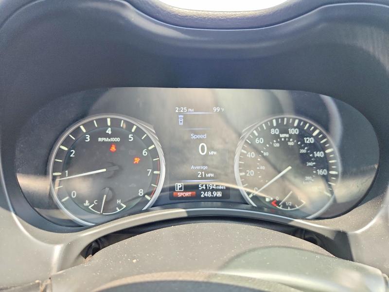 2019 Infiniti Q50 VIN JN1CV7AR8KM350074 COPART salvage auction — MINOR DENT/SCRATCHES, Tn - Cert Of Title-Rebuilt Vehicle, sold $4,150 on 2026-08-26 (photo 9)