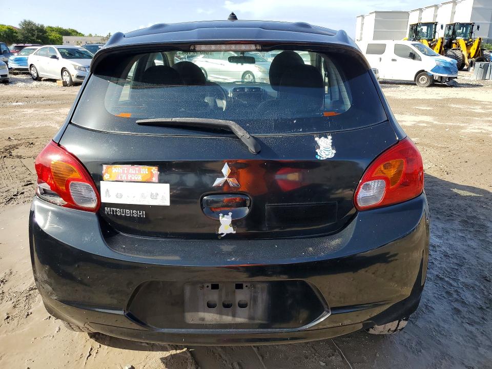 2015 Mitsubishi Mirage VIN ML32A3HJ1FH047121 COPART salvage auction — NORMAL WEAR, Fl - Certificate Of Title, sold $800 on 2026-09-11 (photo 6)