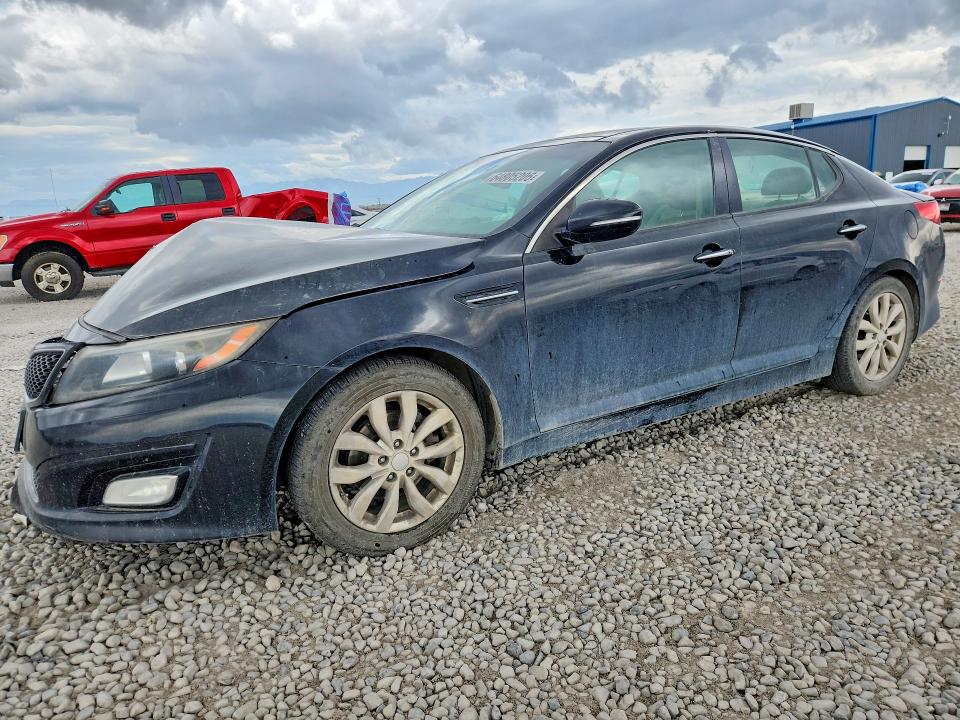 2014 Kia Optima VIN 5XXGN4A75EG333996 COPART salvage auction — FRONT END, Ut - Salvage Certificate, sold $425 on 2026-08-28 (photo 1)