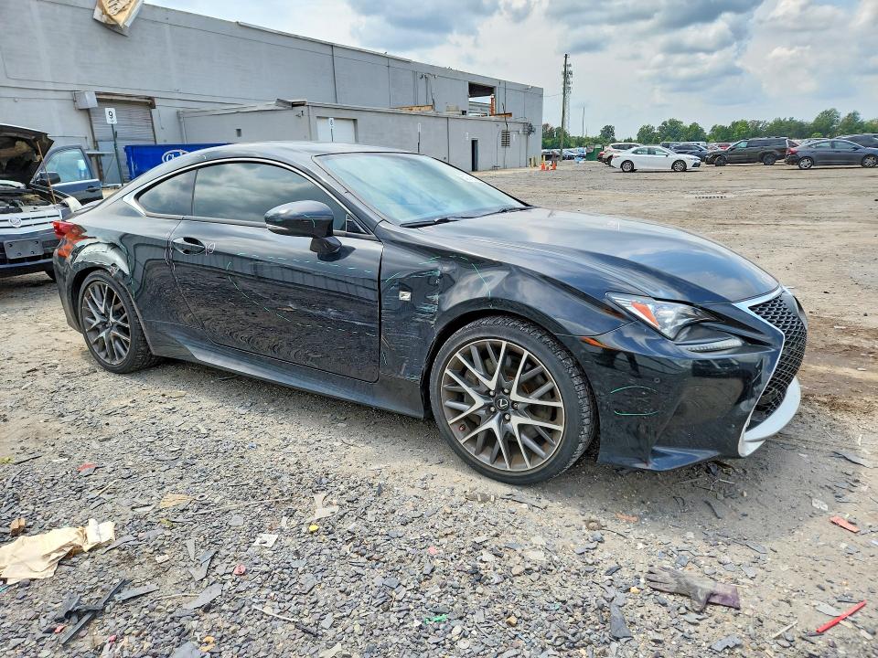 2016 Lexus Rc VIN JTHHE5BC9G5012877 COPART salvage auction — REAR END, Va - Cert Of Title - Salvage, sold $8,100 on 2026-09-09 (photo 4)