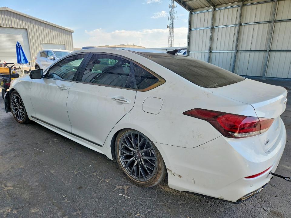 2018 Genesis G80 VIN KMHGN4JB7JU240787 COPART salvage auction — FRONT END, Ca - Salvage Certificate, sold $2,250 on 2026-10-01 (photo 2)
