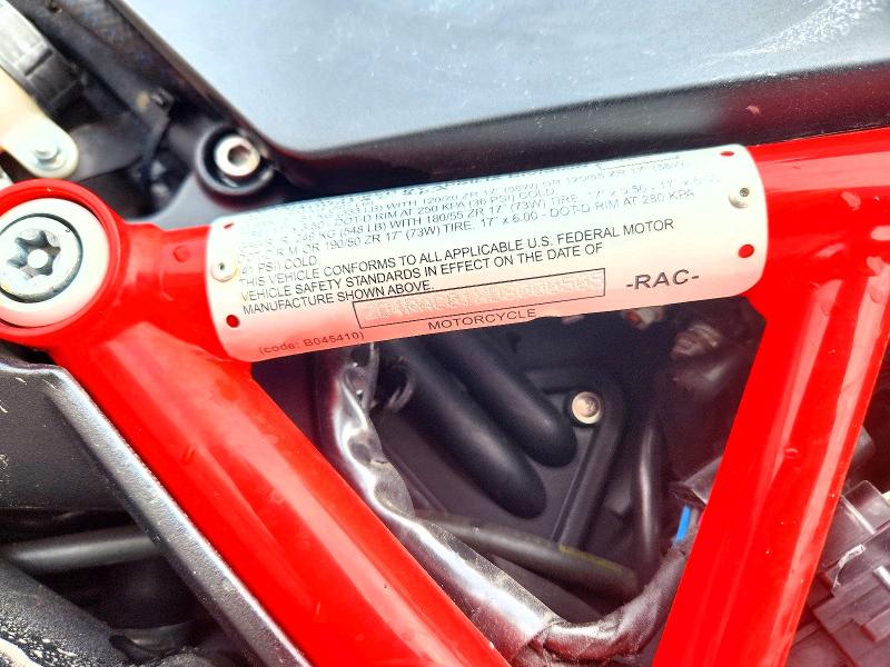 2013 Aprilia Shiver VIN ZD4RAC01XDS000505 COPART salvage auction — SIDE, Wi - Junked Vehicle Bill Of Sale, sold $725 on 2026-08-17 (photo 9)