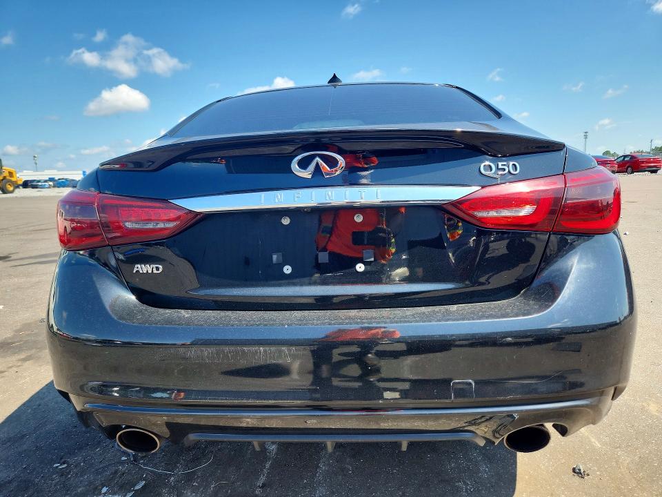 2018 Infiniti Q50 VIN JN1EV7AR3JM430177 COPART salvage auction — MINOR DENT/SCRATCHES, Fl - Certificate Of Title, sold $5,000 on 2026-08-26 (photo 6)